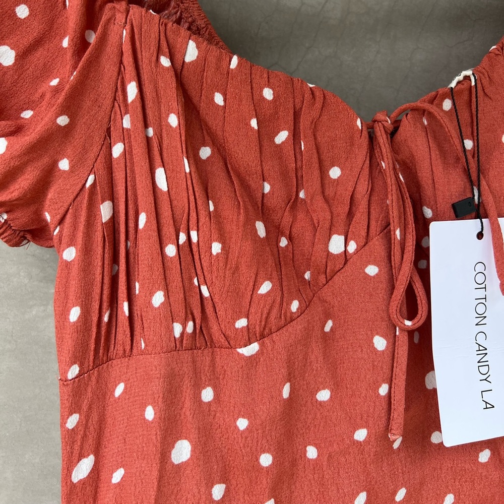 Cotton Candy LA size small polka dot mini dress
